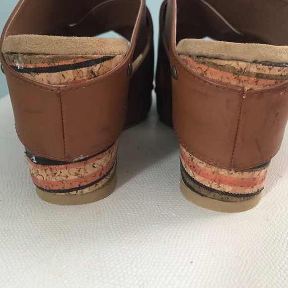 Ruff Hewn brown cork wedge sandal, size 8.5 - Picture 9 of 11